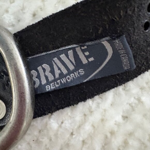 Leather studded belt - Picture 3 of 5